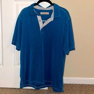 Mens Tommy Bahama Polo Blue/Teal Size Large